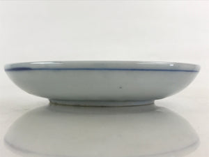 Antique Japanese Porcelain Small Bowl Plate Blue Sometsuke Flower Kozara PY304