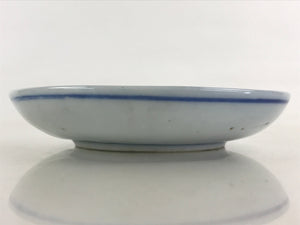 Antique Japanese Porcelain Small Bowl Plate Blue Sometsuke Flower Kozara PY304