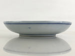 Antique Japanese Porcelain Small Bowl Plate Blue Sometsuke Flower Kozara PY307