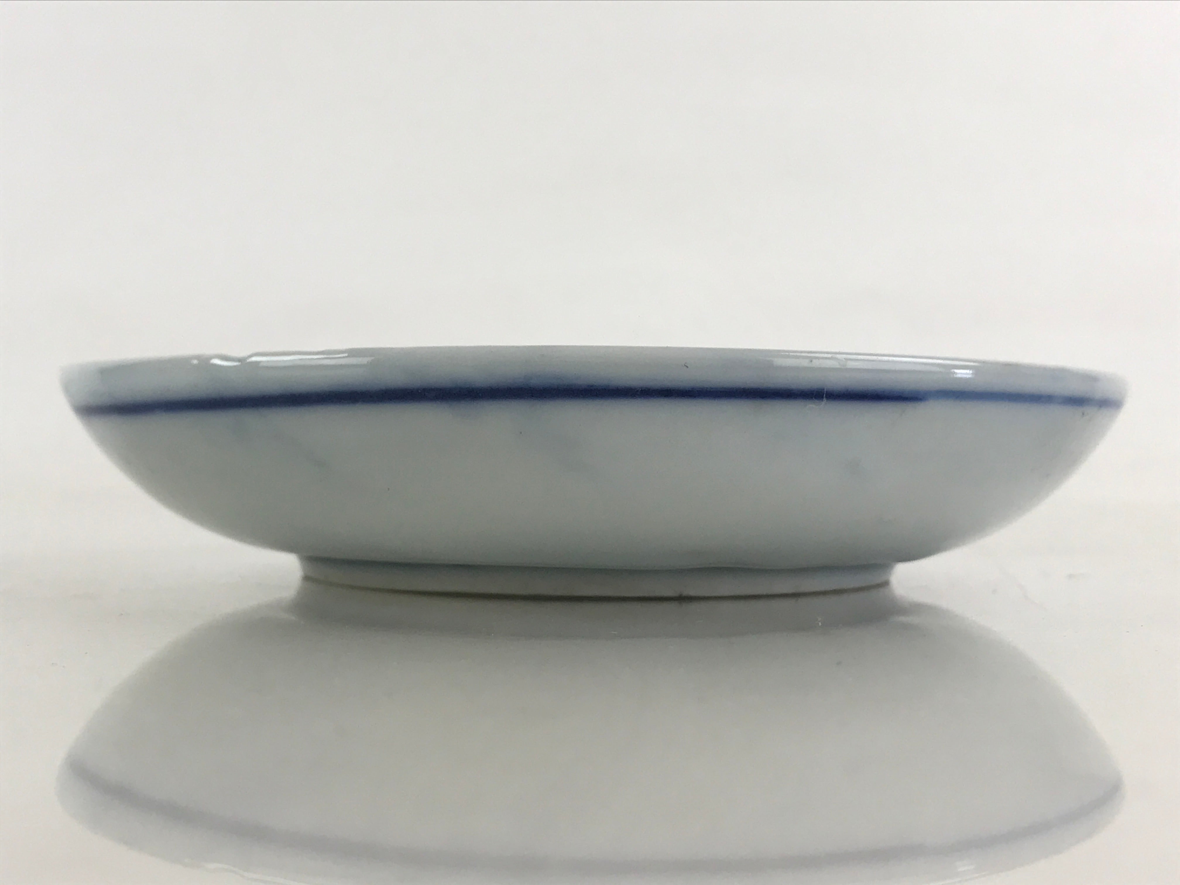 Antique Japanese Porcelain Small Bowl Plate Blue Sometsuke Flower Kozara PY309