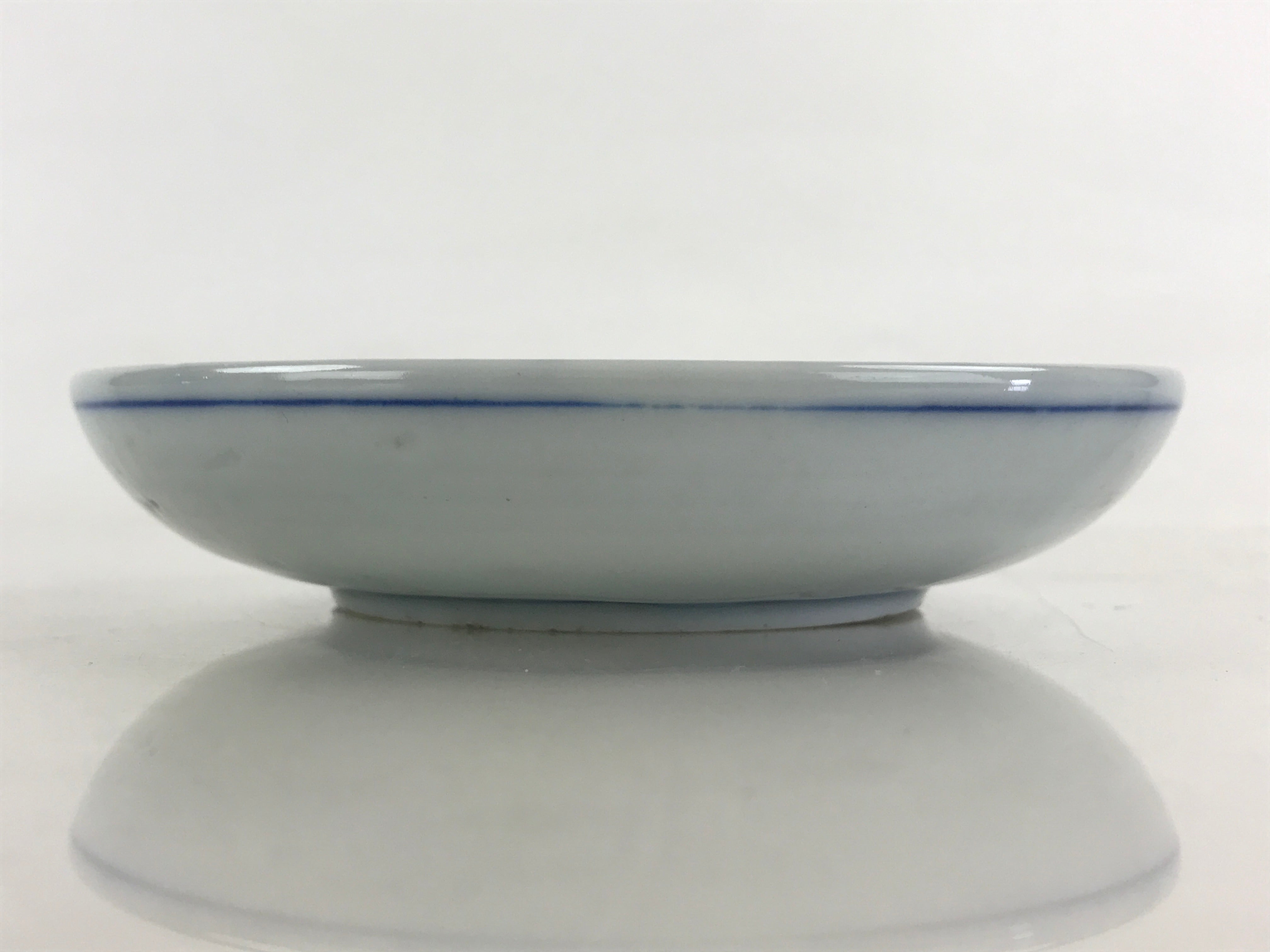 Antique Japanese Porcelain Small Bowl Plate Blue Sometsuke Flower Kozara PY310