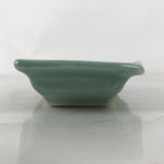 Antique Japanese Porcelain Small Plate Kozara Hexagon Celadon Sayagata Y315