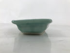 Antique Japanese Porcelain Small Plate Kozara Hexagon Celadon Sayagata Y315