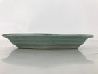 Antique Japanese Porcelain Small Plate Kozara Hexagon Celadon Sayagata Y316