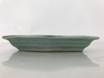 Antique Japanese Porcelain Small Plate Kozara Hexagon Celadon Sayagata Y316