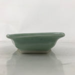 Antique Japanese Porcelain Small Plate Kozara Hexagon Celadon Sayagata Y317