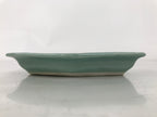 Antique Japanese Porcelain Small Plate Kozara Hexagon Celadon Sayagata Y319