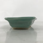 Antique Japanese Porcelain Small Plate Kozara Hexagon Celadon Sayagata Y319