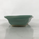 Antique Japanese Porcelain Small Plate Kozara Hexagon Celadon Sayagata Y319