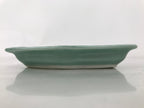 Antique Japanese Porcelain Small Plate Kozara Hexagon Celadon Sayagata Y320