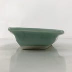 Antique Japanese Porcelain Small Plate Kozara Hexagon Celadon Sayagata Y320