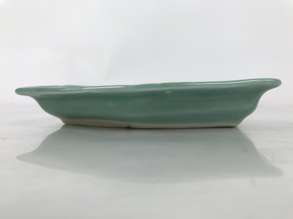 Antique Japanese Porcelain Small Plate Kozara Hexagon Celadon Sayagata Y320