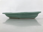 Antique Japanese Porcelain Small Plate Kozara Hexagon Celadon Sayagata Y320