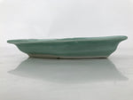 Antique Japanese Porcelain Small Plate Kozara Hexagon Celadon Sayagata Y320