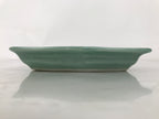 Antique Japanese Porcelain Small Plate Kozara Hexagon Celadon Sayagata Y321