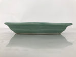 Antique Japanese Porcelain Small Plate Kozara Hexagon Celadon Sayagata Y321