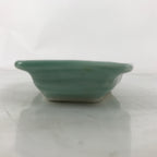 Antique Japanese Porcelain Small Plate Kozara Hexagon Celadon Sayagata Y321