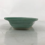 Antique Japanese Porcelain Small Plate Kozara Hexagon Celadon Sayagata Y321