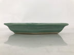 Antique Japanese Porcelain Small Plate Kozara Hexagon Celadon Sayagata Y322