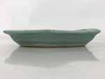 Antique Japanese Porcelain Small Plate Kozara Hexagon Celadon Sayagata Y323