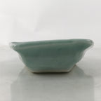 Antique Japanese Porcelain Small Plate Kozara Hexagon Celadon Sayagata Y323