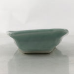 Antique Japanese Porcelain Small Plate Kozara Hexagon Celadon Sayagata Y323