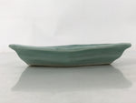 Antique Japanese Porcelain Small Plate Kozara Hexagon Celadon Sayagata Y323