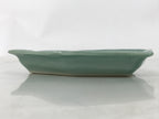 Antique Japanese Porcelain Small Plate Kozara Hexagon Celadon Sayagata Y324