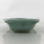 Antique Japanese Porcelain Small Plate Kozara Hexagon Celadon Sayagata Y324