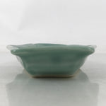 Antique Japanese Porcelain Small Plate Kozara Hexagon Celadon Sayagata Y324