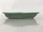 Antique Japanese Porcelain Small Plate Kozara Hexagon Celadon Sayagata Y326