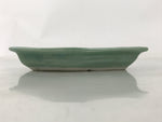 Antique Japanese Porcelain Small Plate Kozara Hexagon Celadon Sayagata Y326