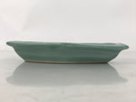 Antique Japanese Porcelain Small Plate Kozara Hexagon Celadon Sayagata Y327