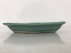 Antique Japanese Porcelain Small Plate Kozara Hexagon Celadon Sayagata Y328