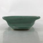 Antique Japanese Porcelain Small Plate Kozara Hexagon Celadon Sayagata Y328