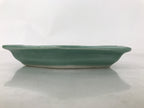 Antique Japanese Porcelain Small Plate Kozara Hexagon Celadon Sayagata Y328