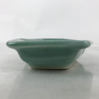 Antique Japanese Porcelain Small Plate Kozara Hexagon Celadon Sayagata Y328