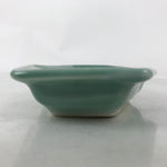 Antique Japanese Porcelain Small Plate Kozara Hexagon Celadon Sayagata Y328