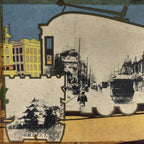 Antique Japanese Postcard Aichi Nagoya Famous Spots C1920 Black White PC121