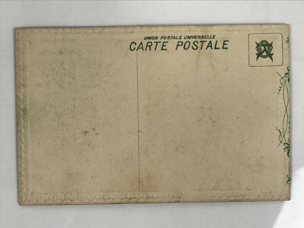 Antique Japanese Postcard Imperial Rescript Education C1900 Meiji Black PC125