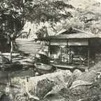 Antique Japanese Postcard Itsukushima Momijidani Park C1920 Black White PC136