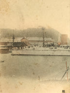 Antique Japanese Postcard Military Navy Ship Takachiho Cruiser Paper Color PC87