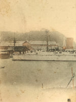 Antique Japanese Postcard Military Navy Ship Takachiho Cruiser Paper Color PC87