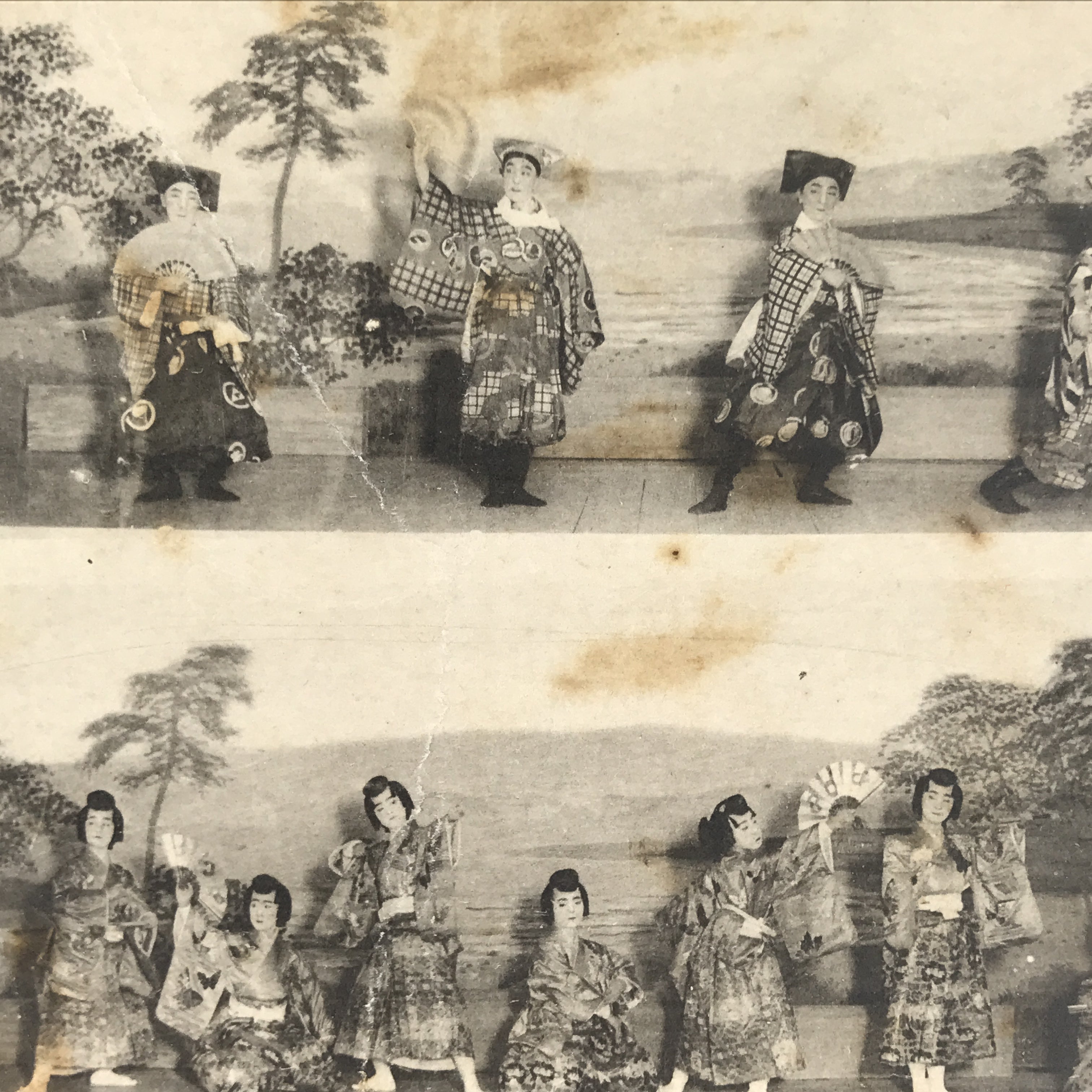 Antique Japanese Postcard Nagoya Health Exhibition C1920 Nihon Buyo Dance PC133