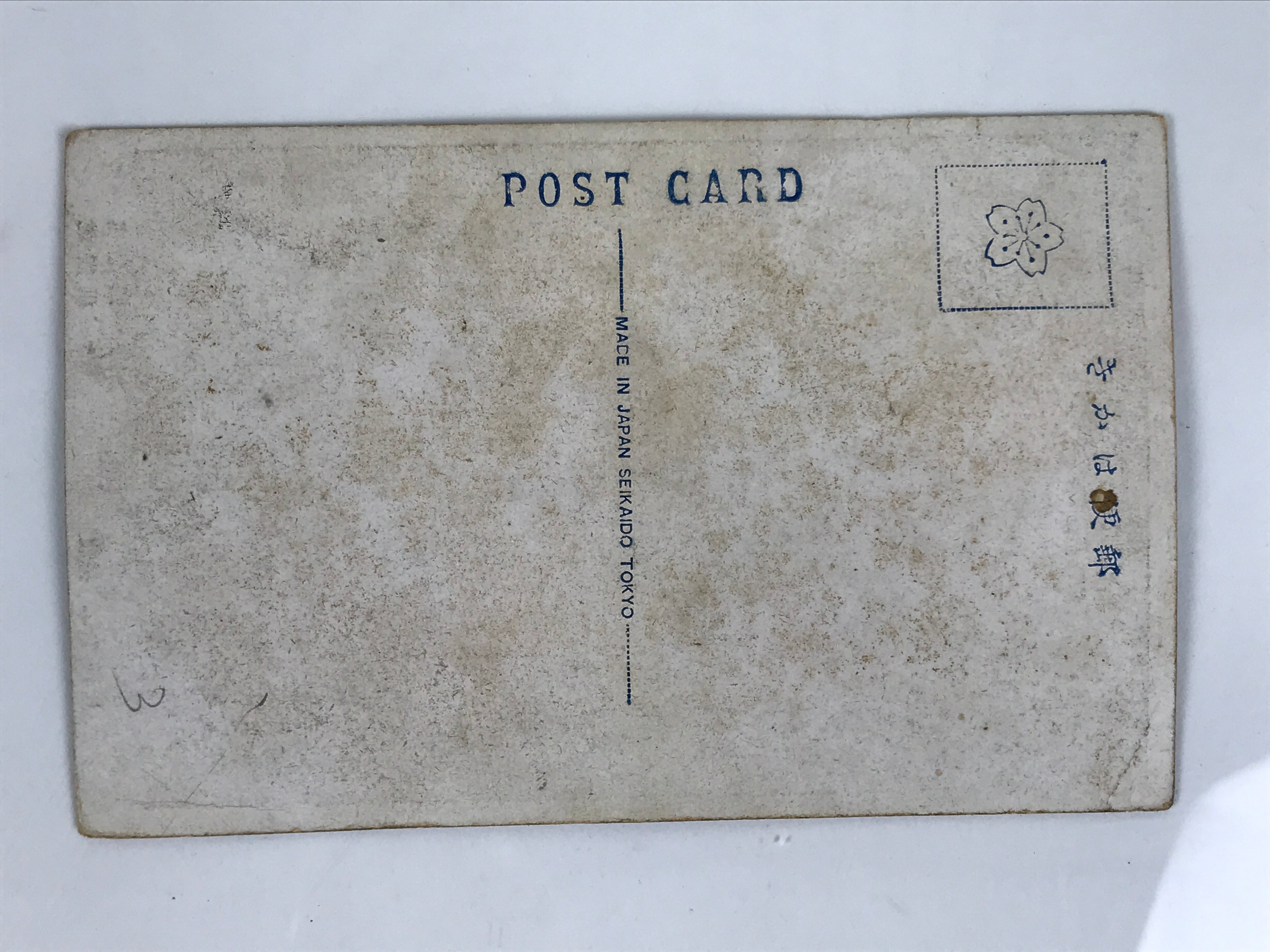 Antique Japanese Postcard Sumo Wrestler Asahibiki Nobuchika Black White PC93