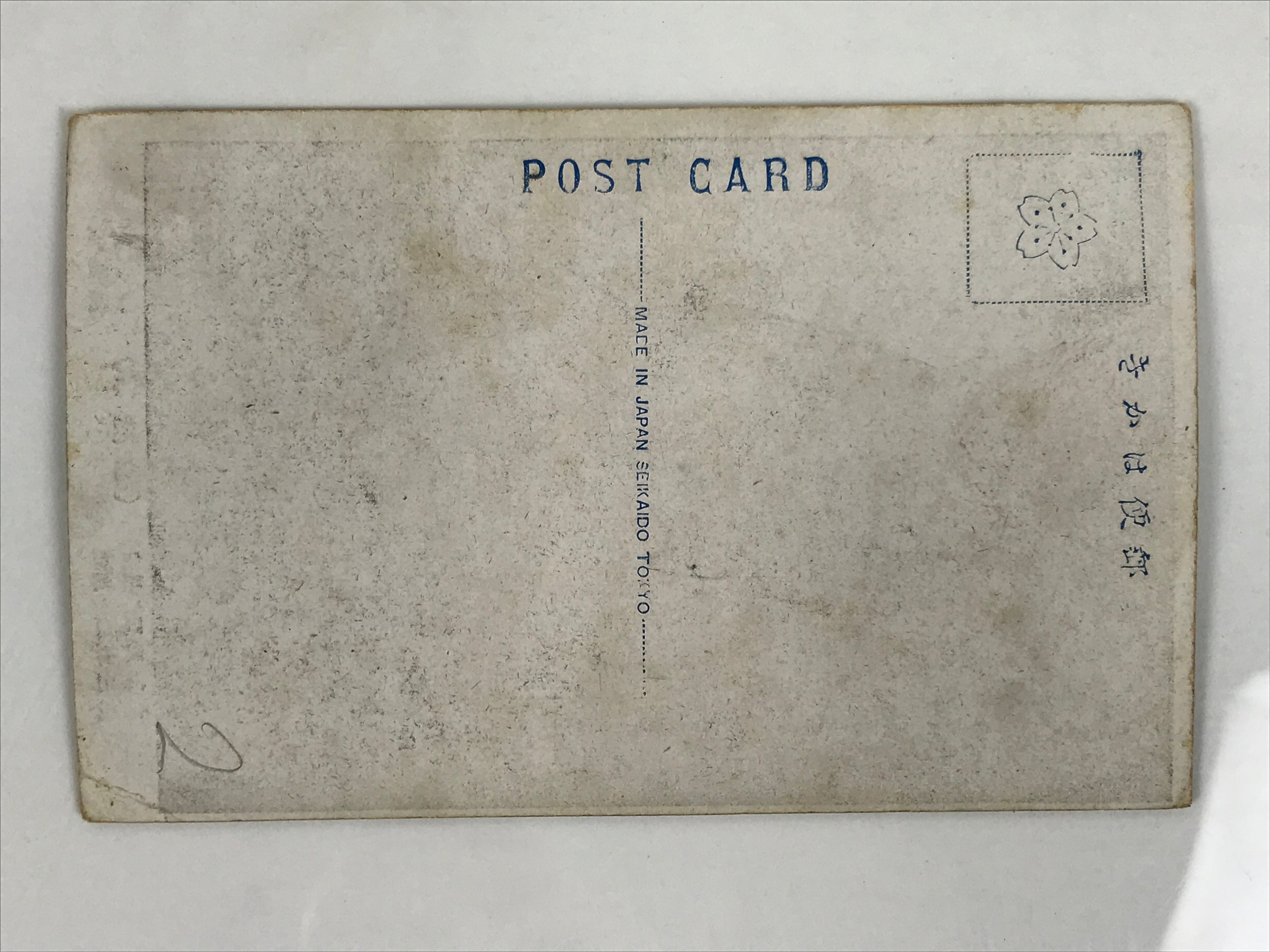 Antique Japanese Postcard Sumo Wrestler Hitachidake Riichi Black White PC99