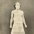 Antique Japanese Postcard Sumo Wrestler Hitachidake Riichi Black White PC99
