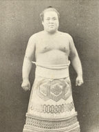 Antique Japanese Postcard Sumo Wrestler Kuragatake Tateemon Black White PC102