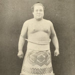 Antique Japanese Postcard Sumo Wrestler Kuragatake Tateemon Black White PC102