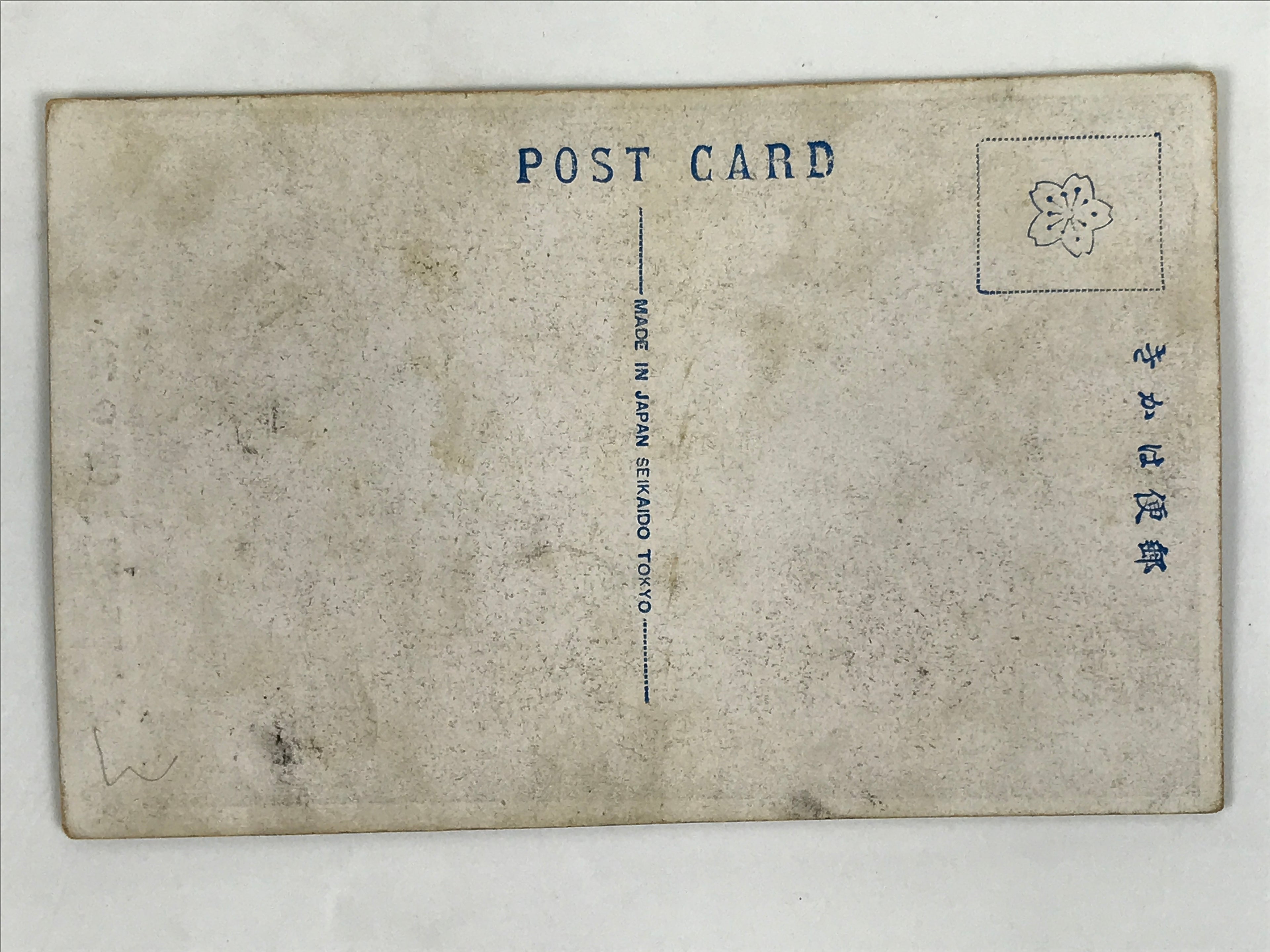Antique Japanese Postcard Sumo Wrestler Rainomine Isuke Black White PC109
